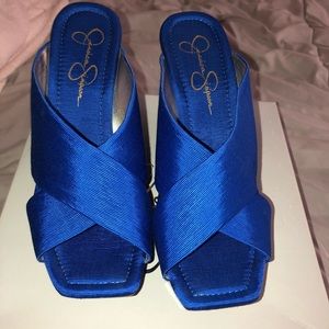 Cobalt blue sandals